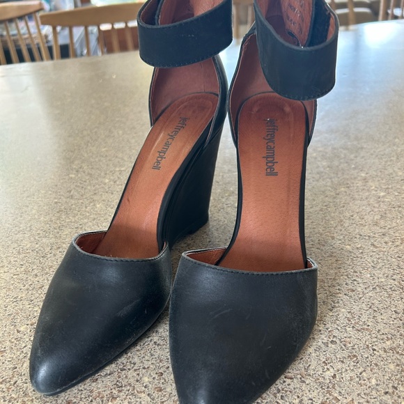 Jeffrey Campbell Wedge Heels, black, size 6.5 barely used. - Picture 2 of 4